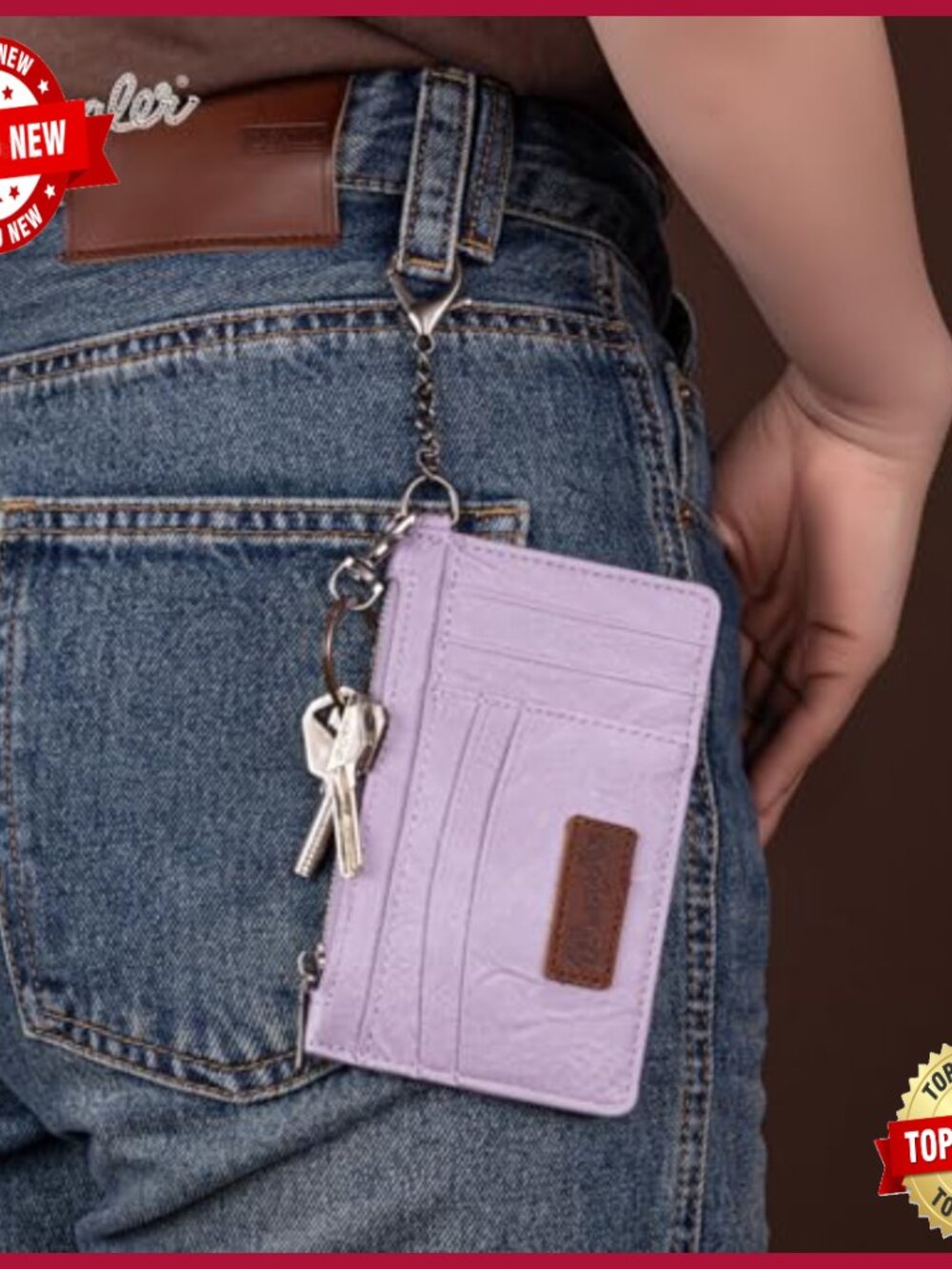 Leather Tote Bag with RFID Wallet Set, 10.6x8.6x4.7 Inches - Picture 2 of 7